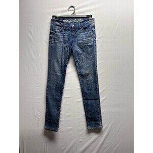 Juicy Couture Women’s 26 The Penelope Skinny Fit Medium Wash Crown Stamp Jeans